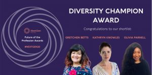 Kathryn is Shortlisted as a Diversity Champion