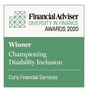 Cura win two Financial Adviser Diversity in Finance Awards 2020