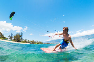 Kitesurfing